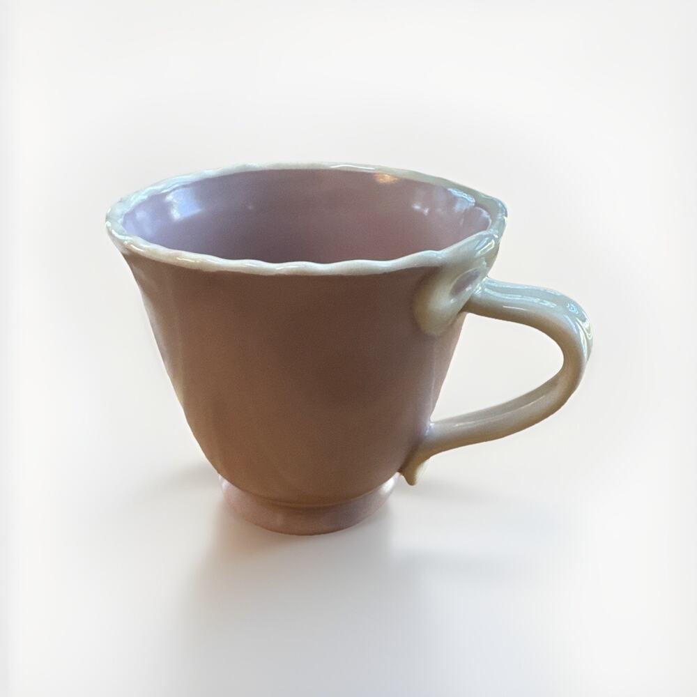 Anthropologie Pink Bow Mug